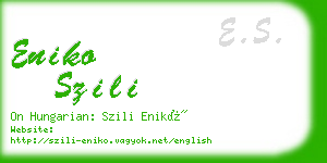 eniko szili business card